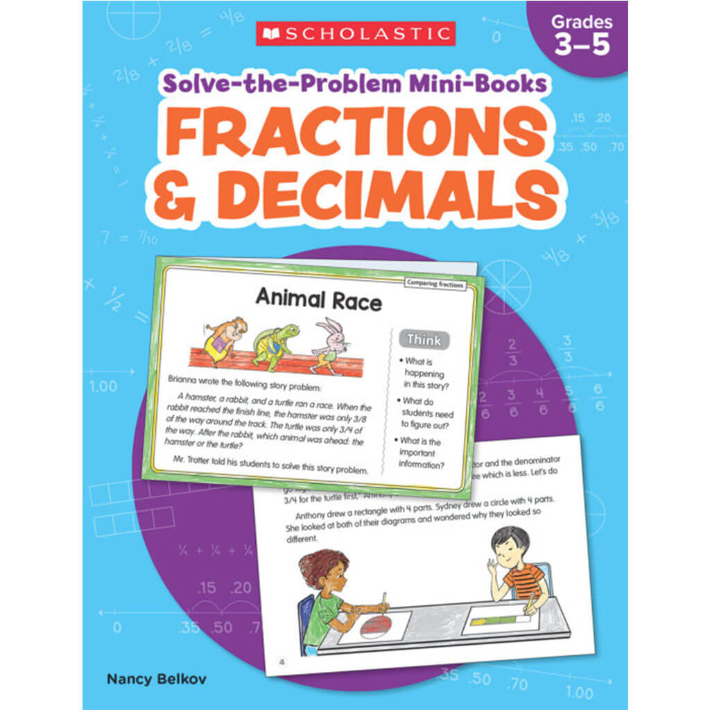 Solve-The-Problem Mini Books: Fractions &amp; Decimals