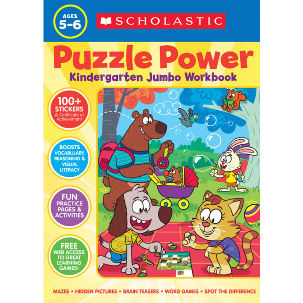 Puzzle Power Kindergarten Jumbo Workbook