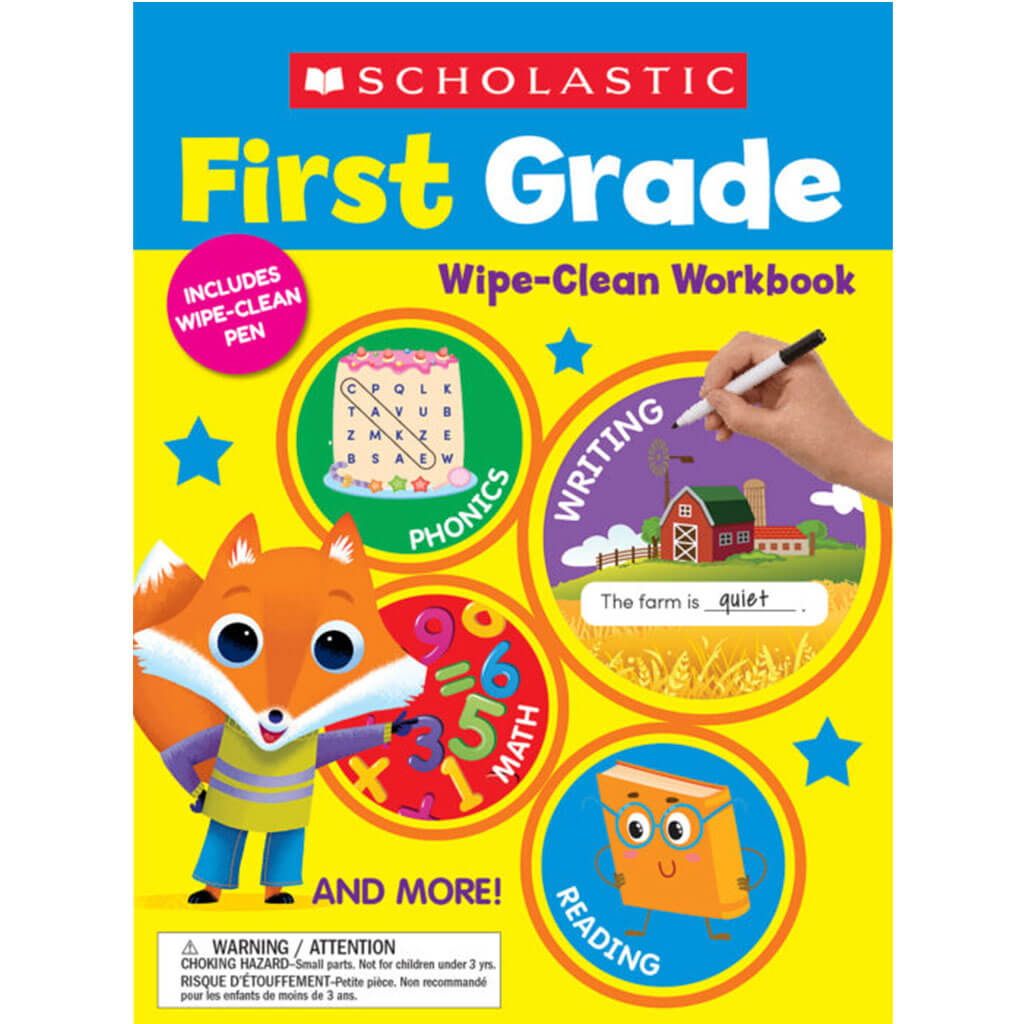 First Grade Wipe-Clean Workbook