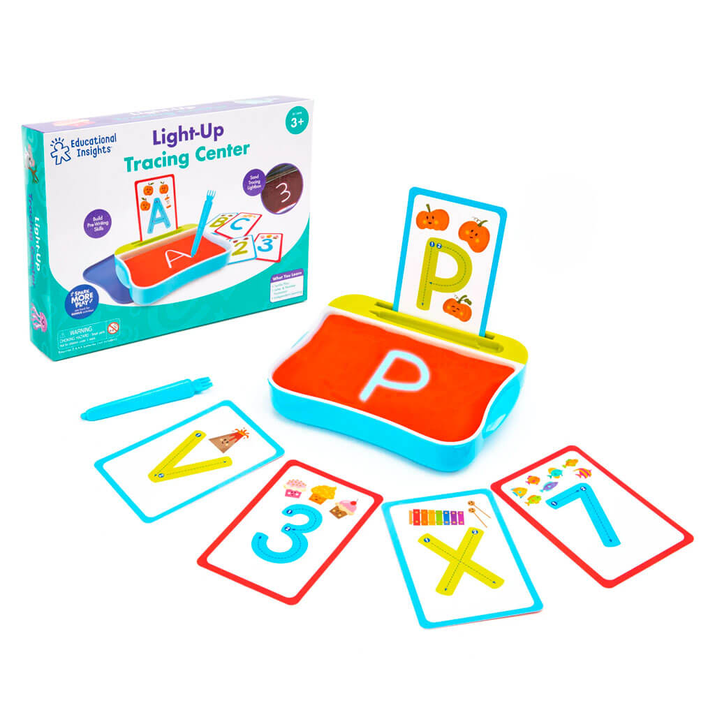 Light-Up Sand Tray With Stylus And Letter And Number Cards