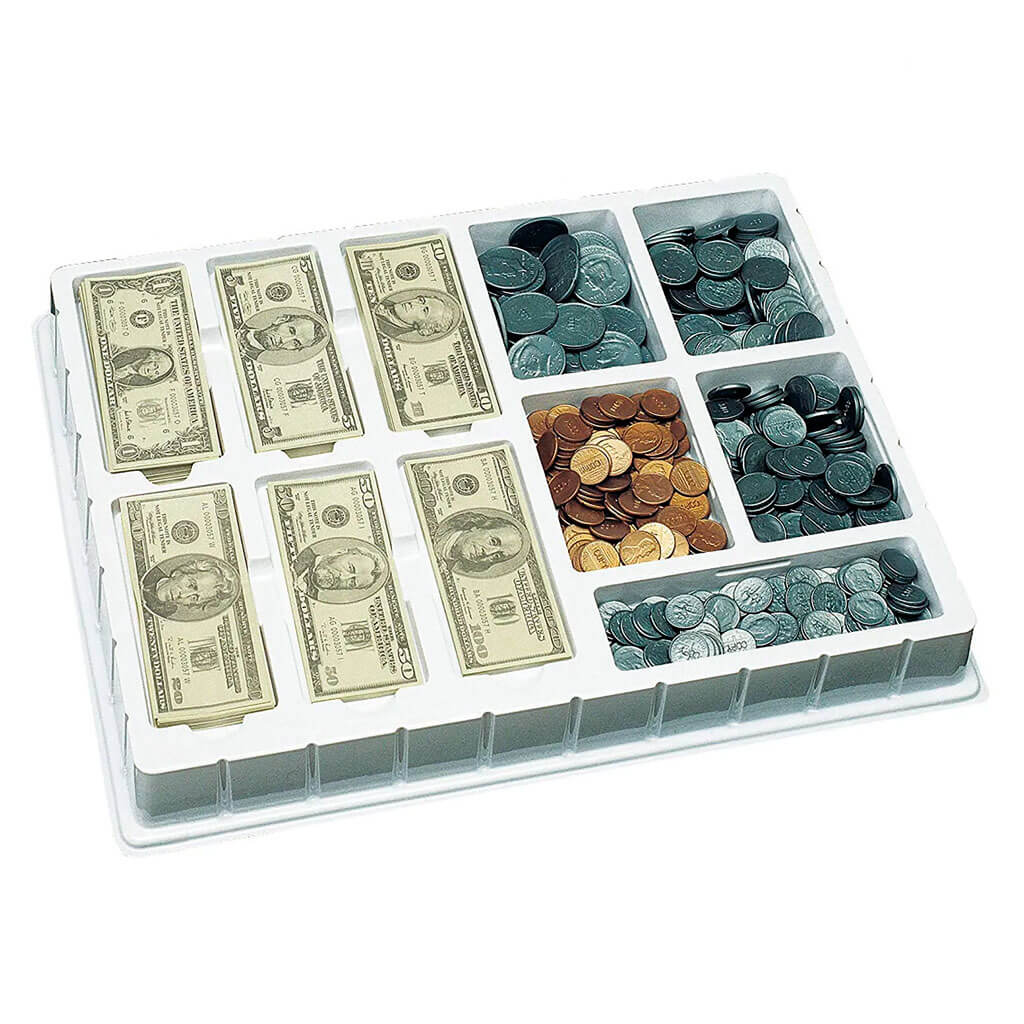 Play Money Coins &amp; Bills Deluxe Set