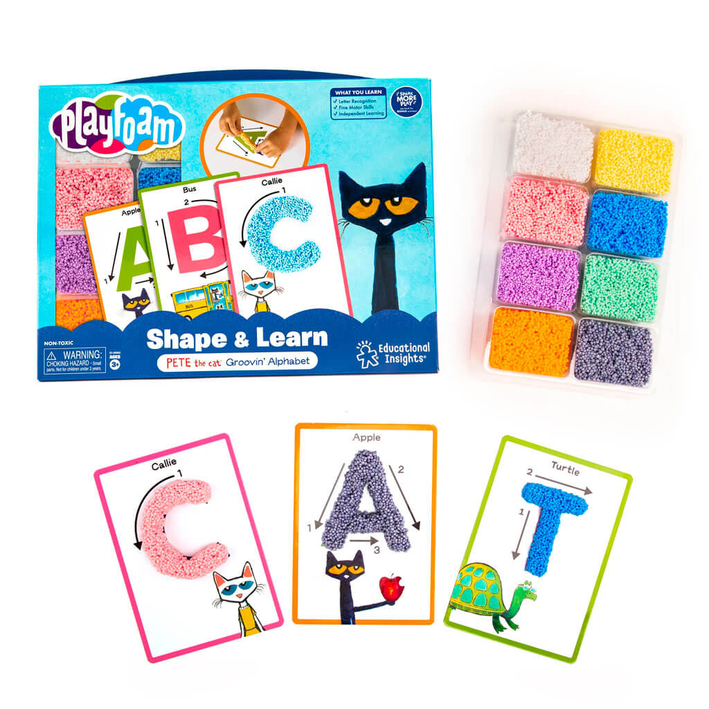 Playfoam Shape &amp; Learn Pete the Cat Groovin' Alphabet