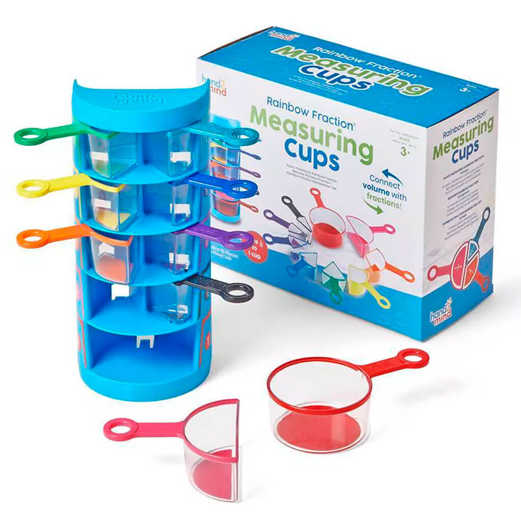 Rainbow Fraction Measuring Cups, 9 Cups