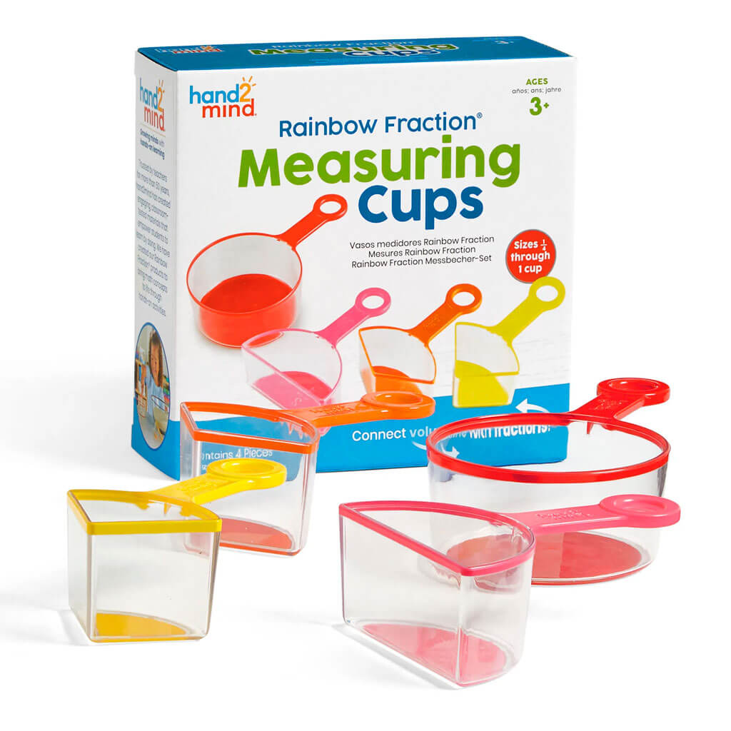 Rainbow Fraction Measuring Cups, Set of 4