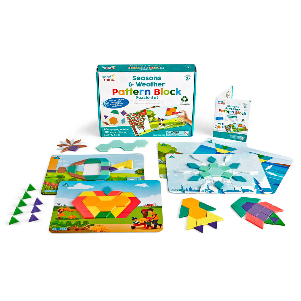 Seasons &amp; Weathr Pattern Block Puzz Set