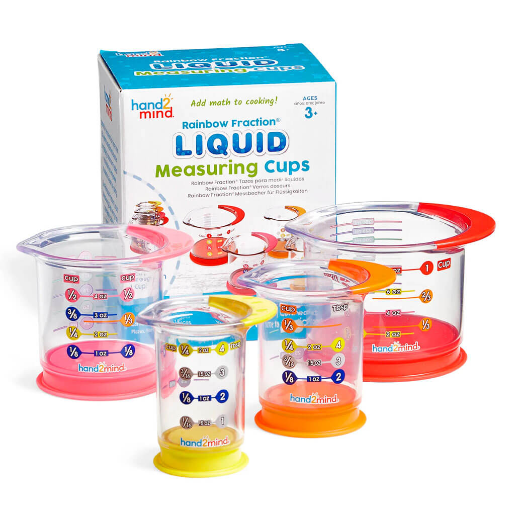 Rainbow Fraction Liquid Measuring Cups