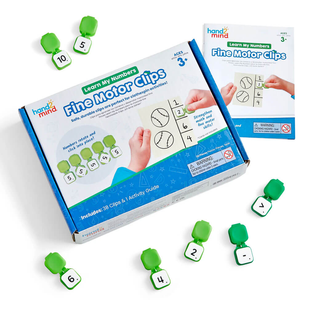 Learn My Numbers Fine Motor Clips