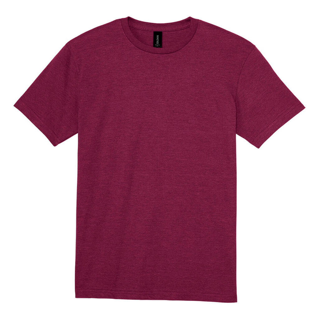 Gildan Adult Softstyle Cotton Blend Tee Small Maroon Mist