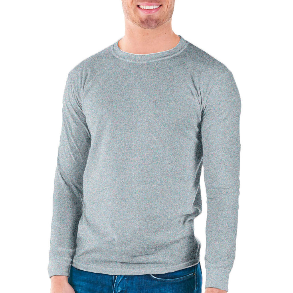 Gildan Adult Long Sleeve T-Shirt Large Gray