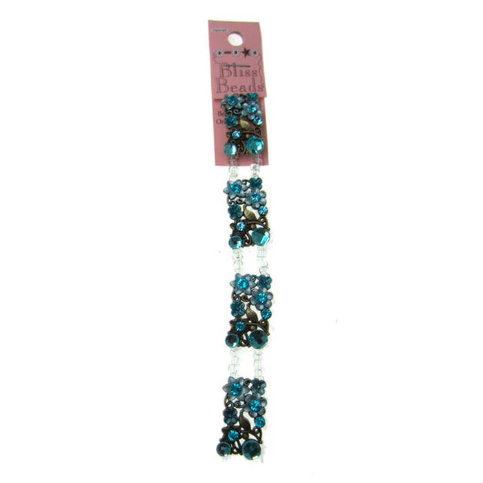 Halcraft Aqua & Brass Floral Connectors 6in