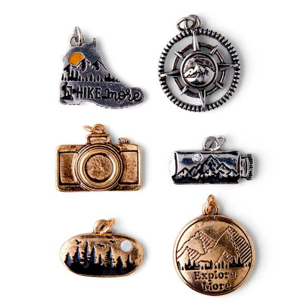 Outdoor Travel Charms 6ct 42mm