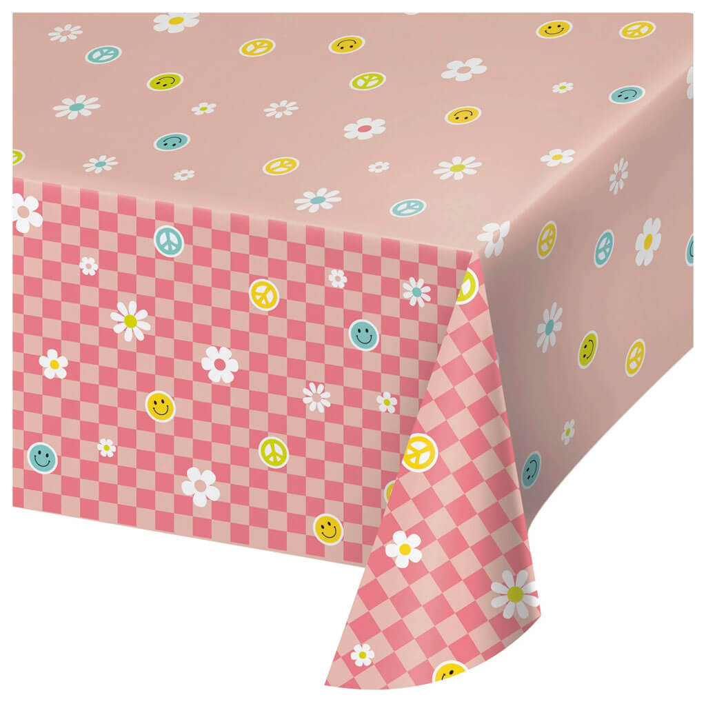 Flower Power Paper Tablecover, 54in x 102in