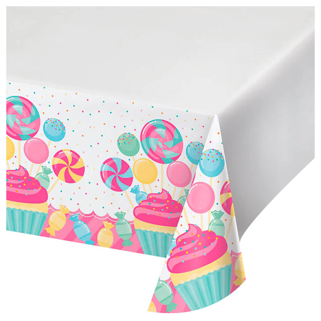 Candy Bouquet Plastic Tablecover 48in x 88in