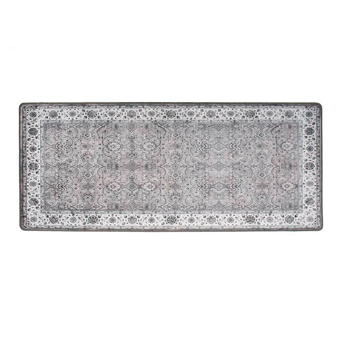Tile Chenille Washable Accent Mat Blue 19.5in x 47in