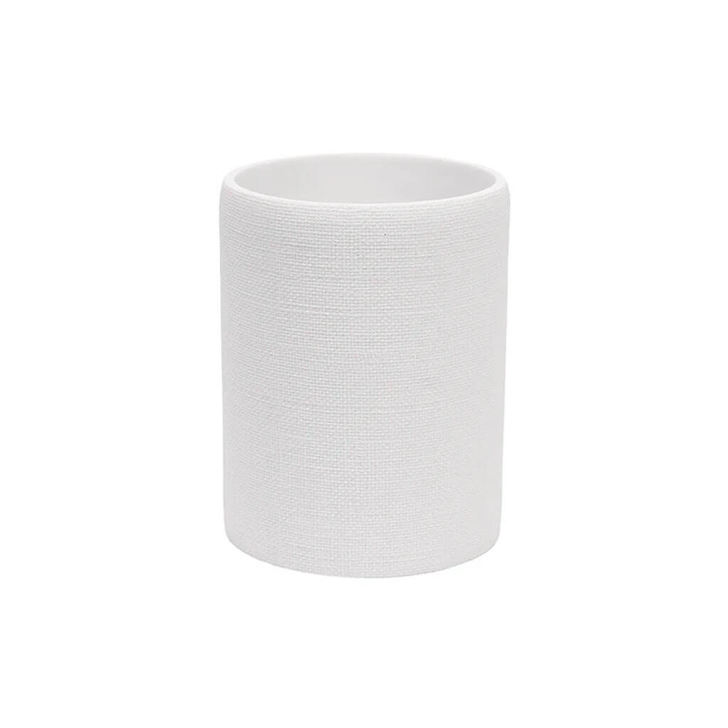 Linen Waste Bin White