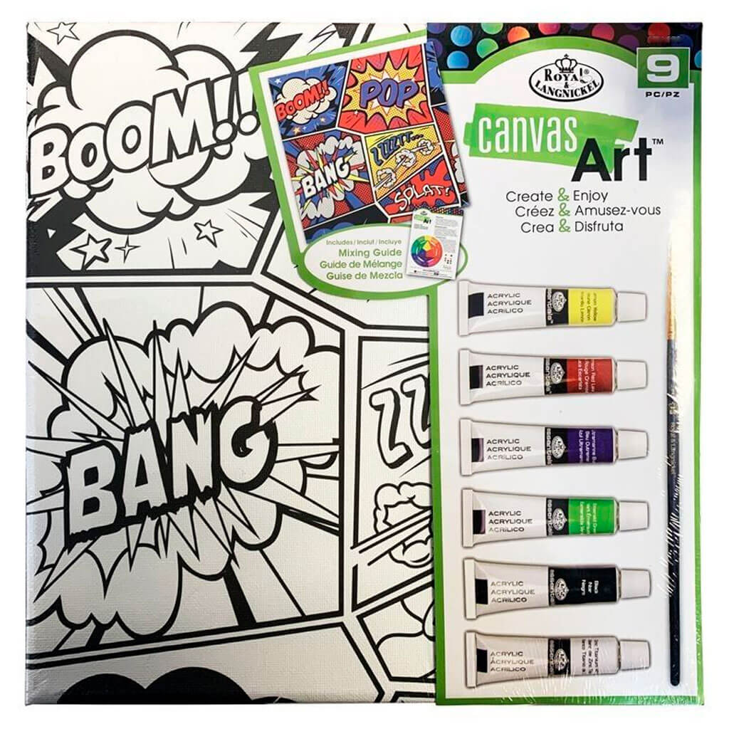 Canvas Art Painting Set Comic Bang