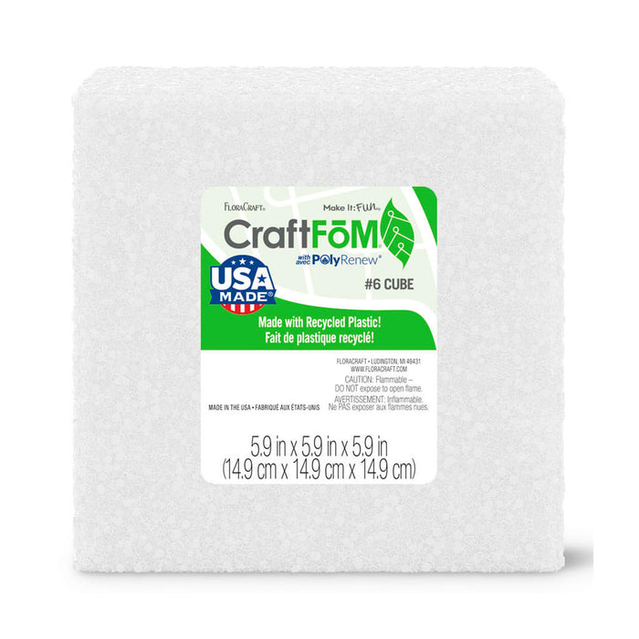 FloraCraft CraftFoam Block 5.9in x 5.9in x 5.9in