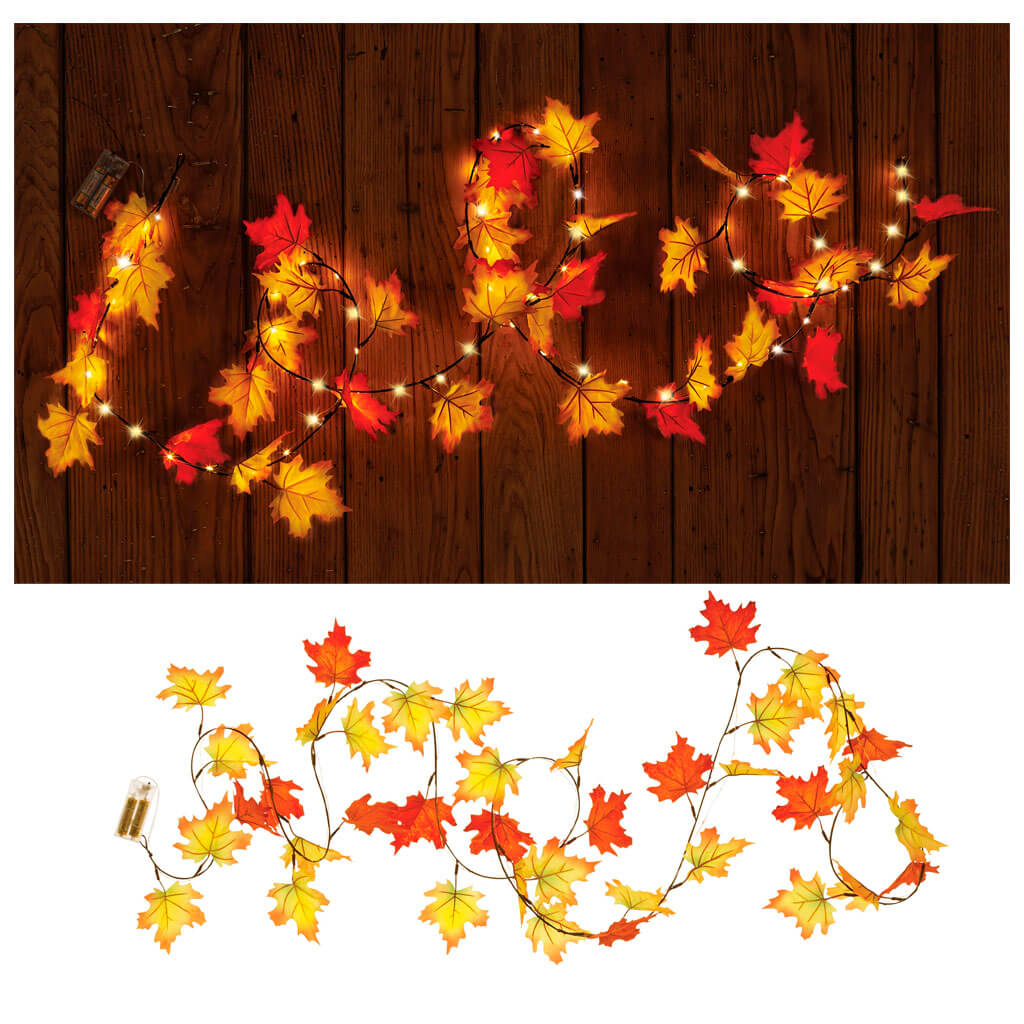 Harvest Light Up Garland 9.75in