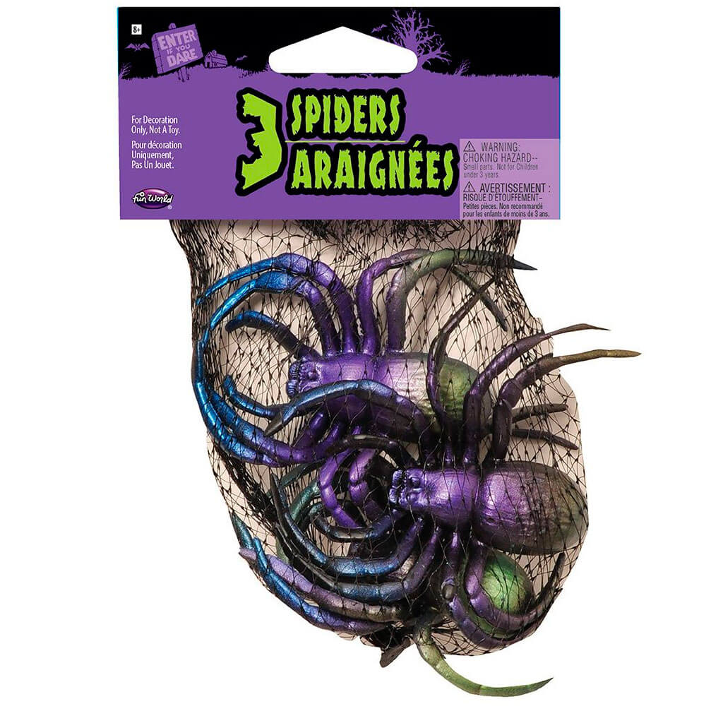 Vibrant Metalic Critters Mesh Spider