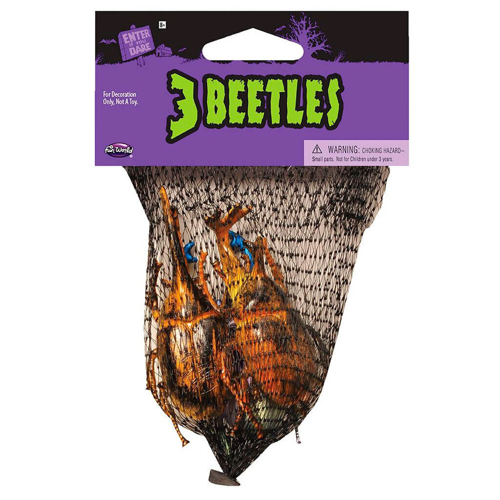 Vibrant Metalic Critters Mesh Beetles