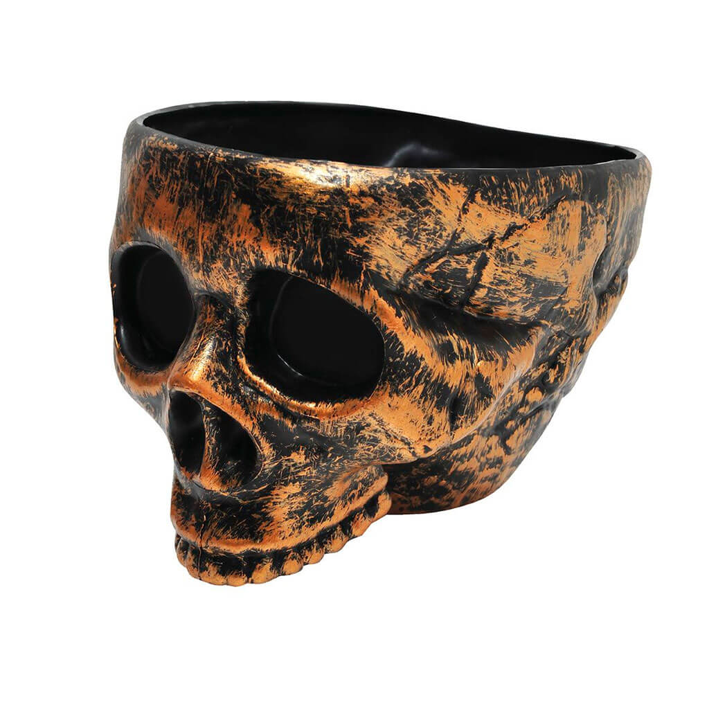 Mini Skull Pdq Planter Natural