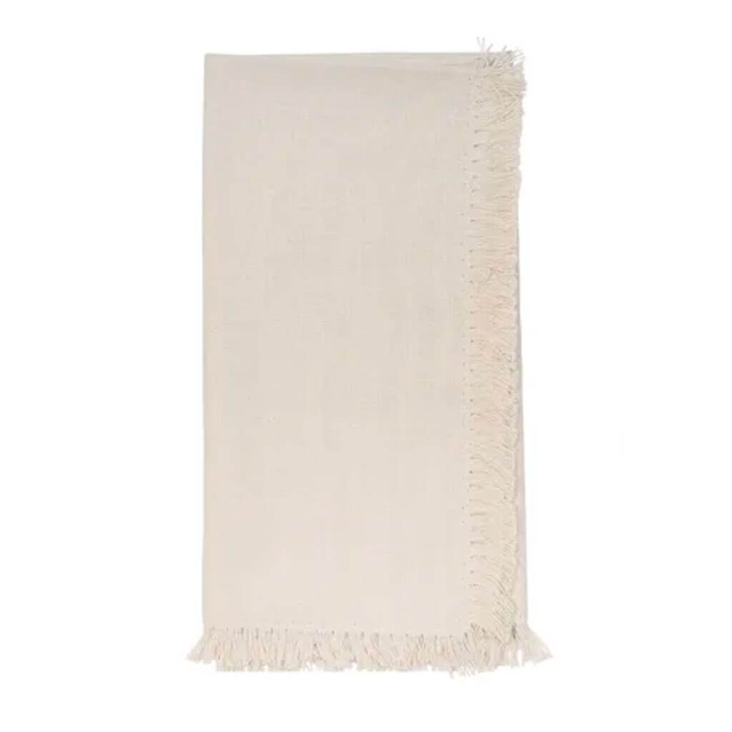 Sutton Fringe Napkin 20in x 20in, Natural