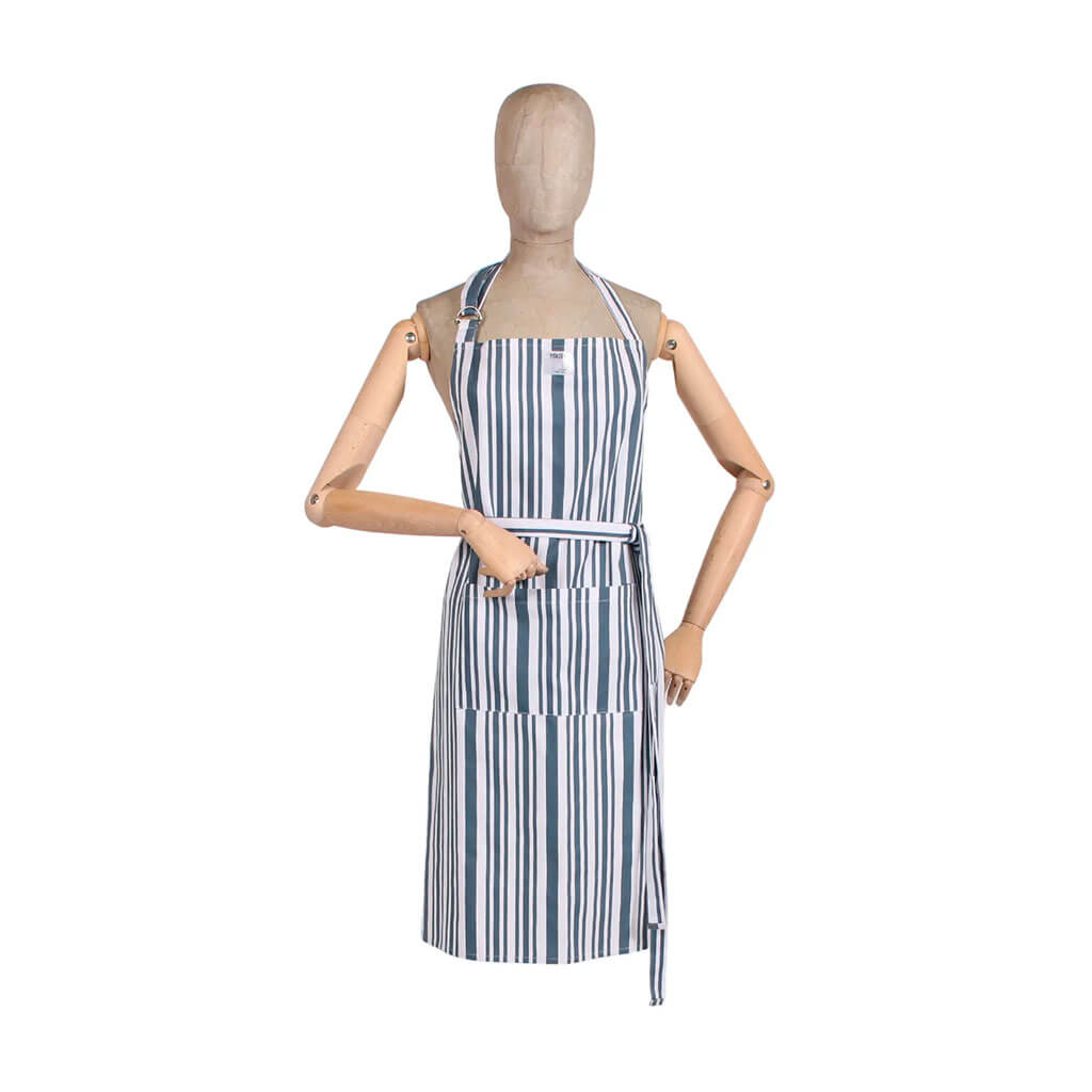 Striped Pantry Apron 24in x 30in,  Blue