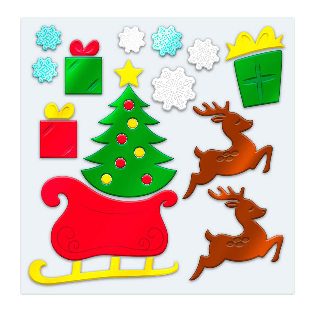 Holiday Gel Stickers