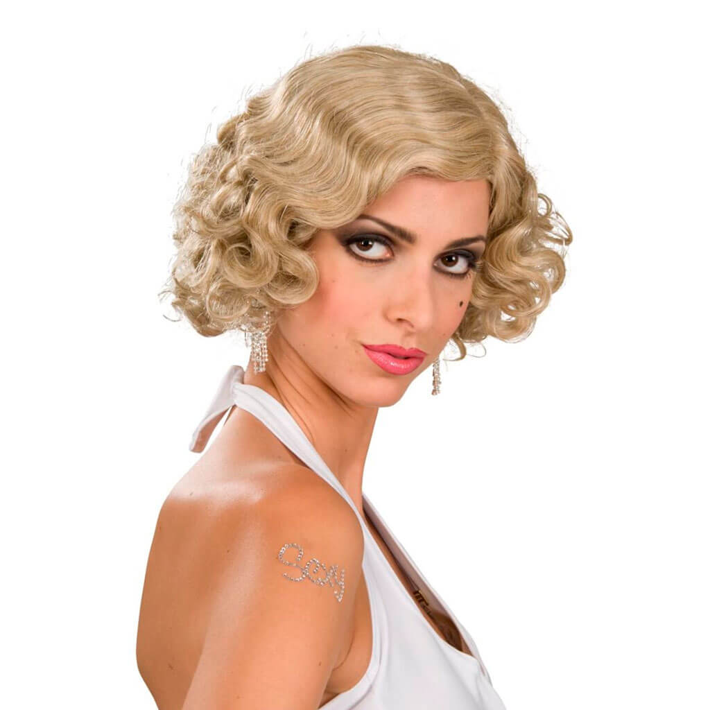 Mix Blonde Flapper Wig