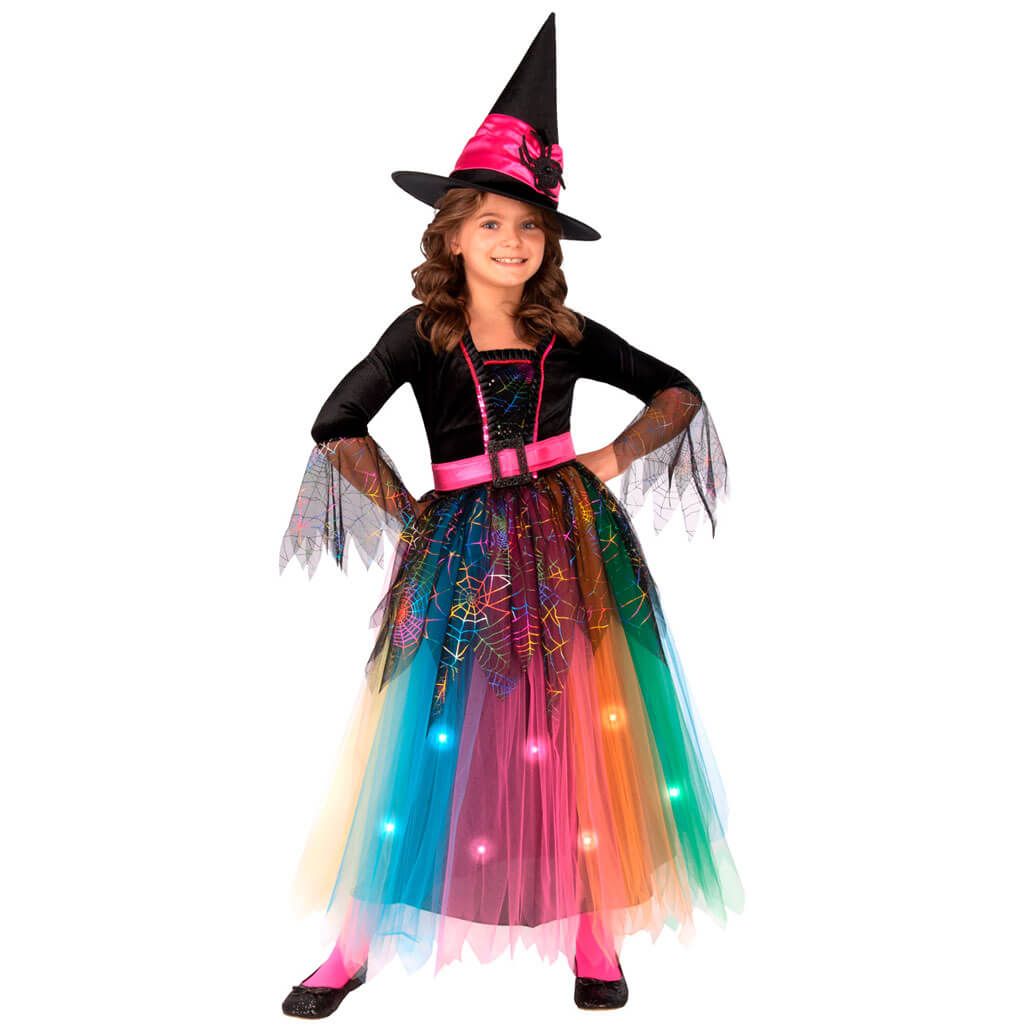 Spider Witch Light Up Child Costume