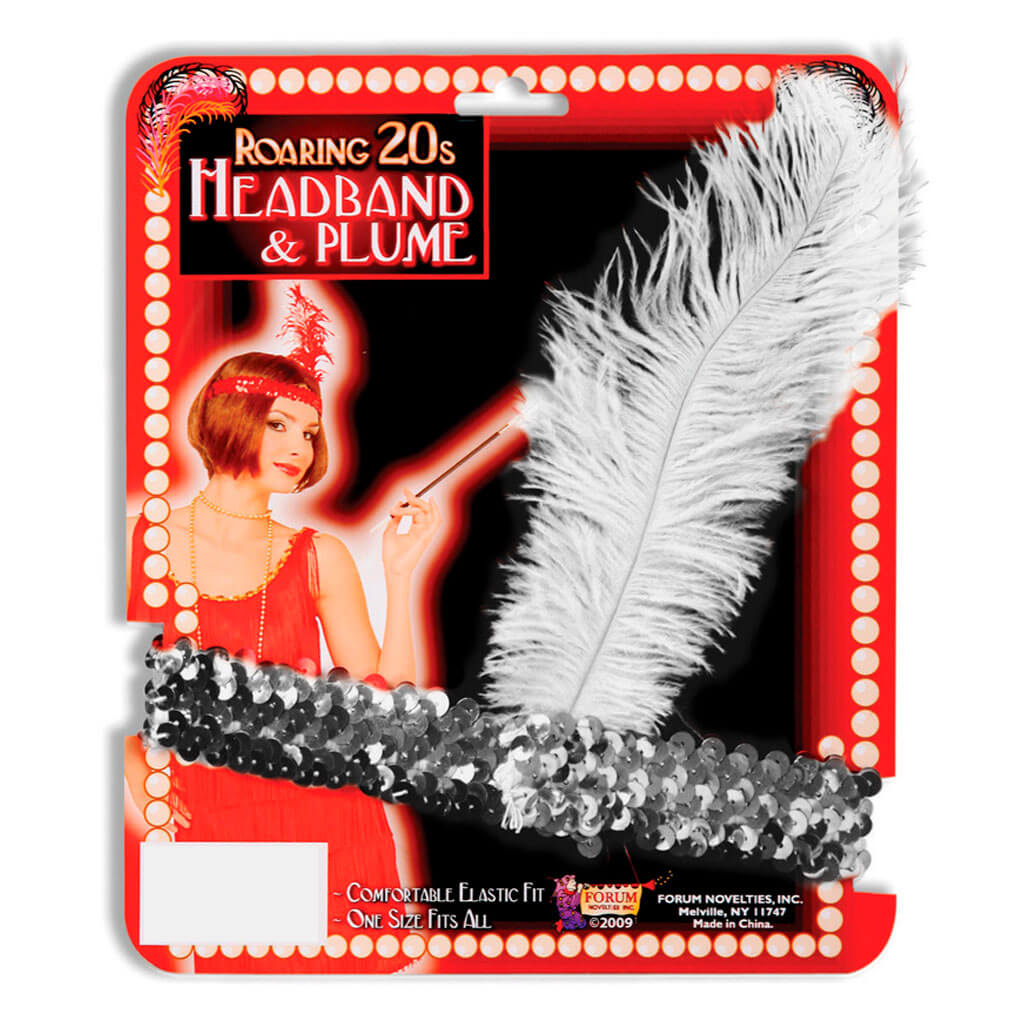 Flapper Headband Silver