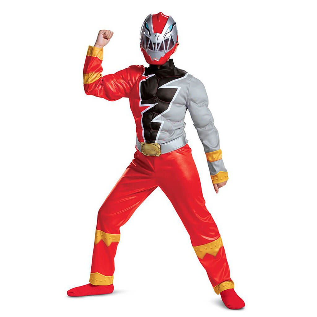 Red Ranger Dino Fury Classic Muscle Costume