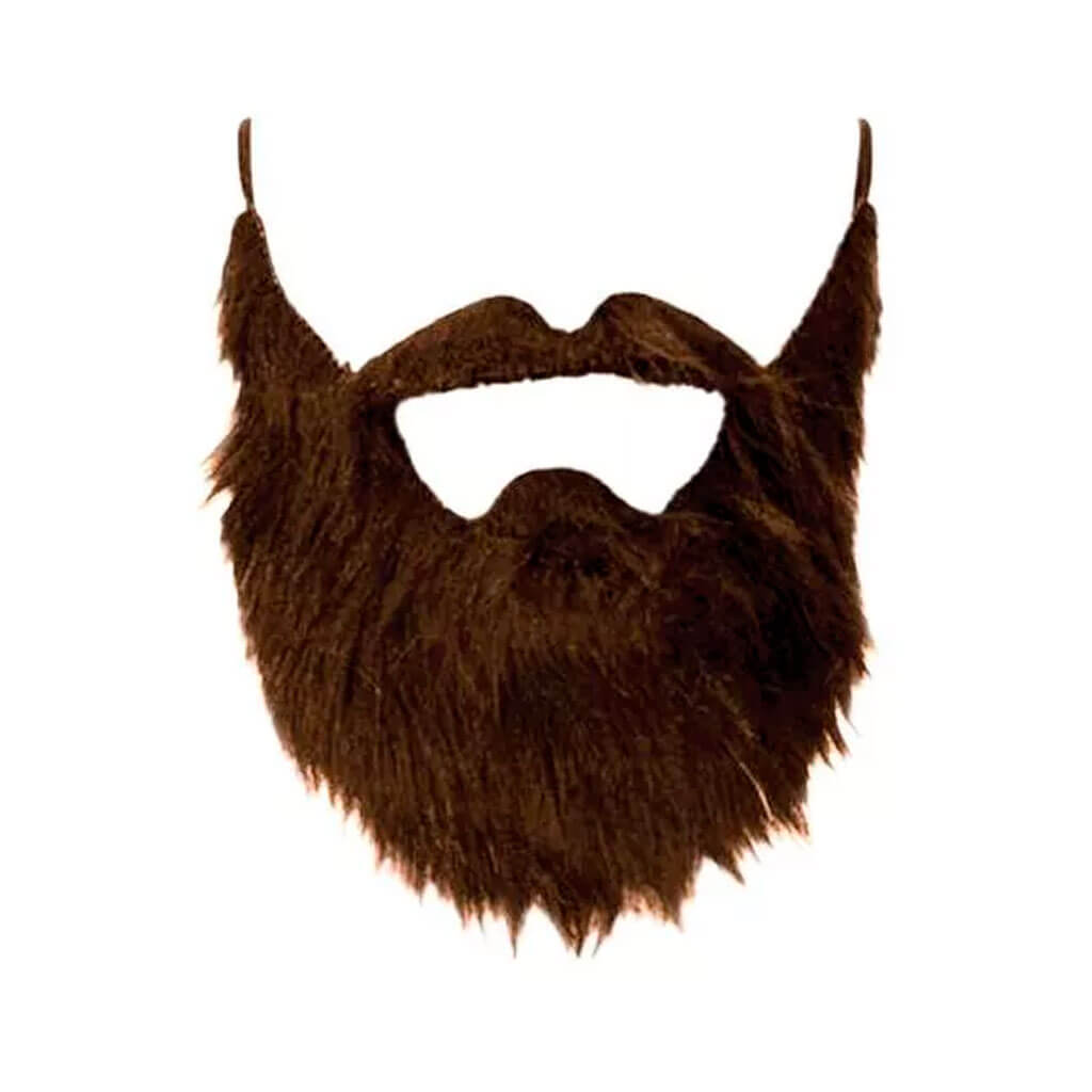 Fake Beard and Mustache Brown