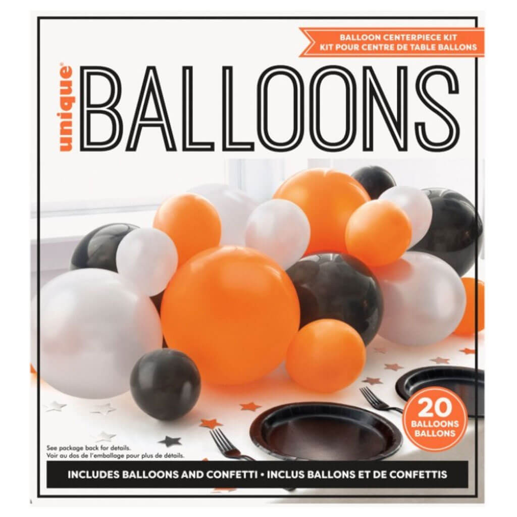 Balloon Centerpiece Kit with Foil Confetti Cutouts