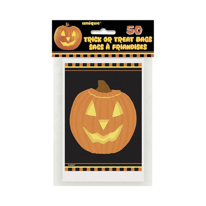Pumpkin Cello Bags 4in x 6in, 20pcs