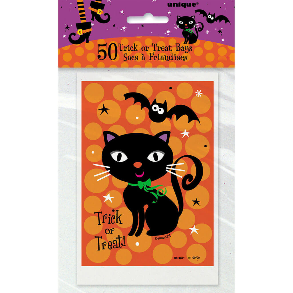 Spooky Boots Treat Bags 4in x 6in, 50pcs