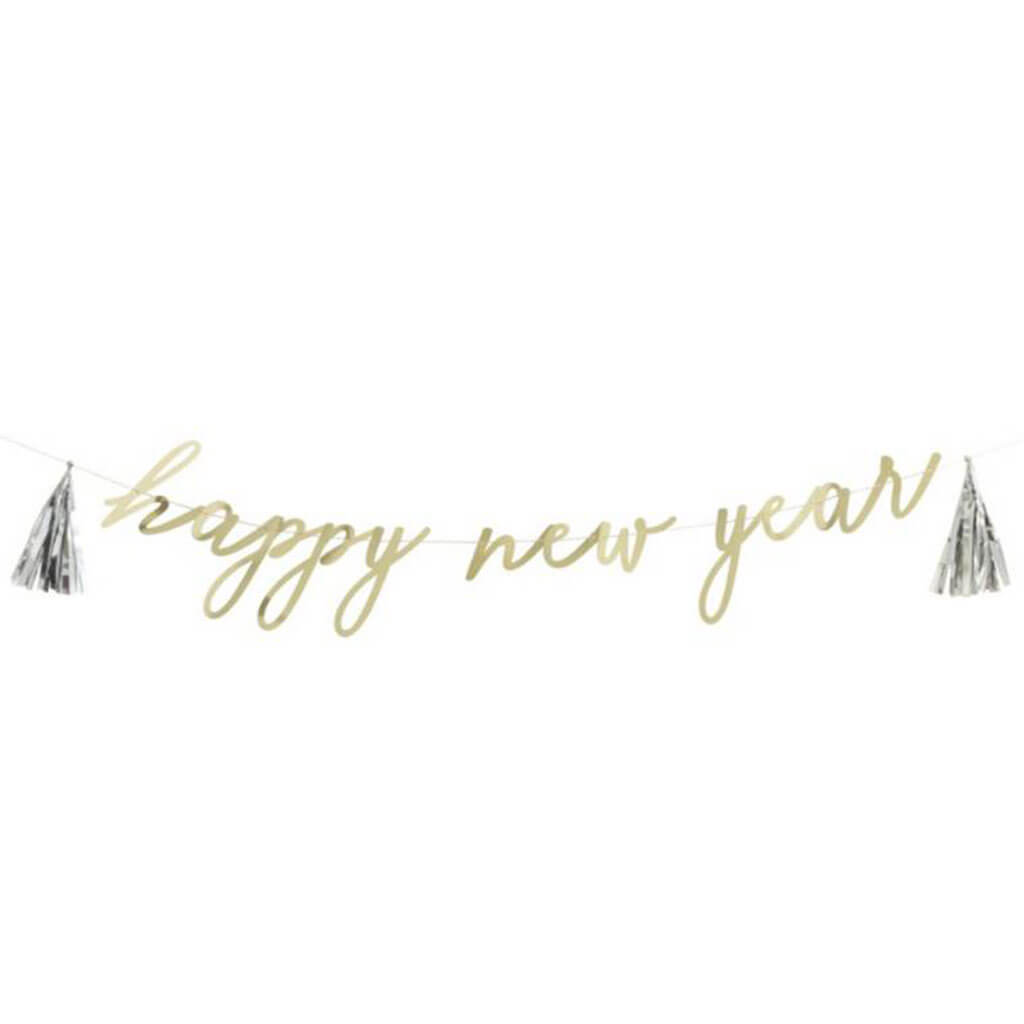 &quot;Happy New Year&quot; Letter Banner