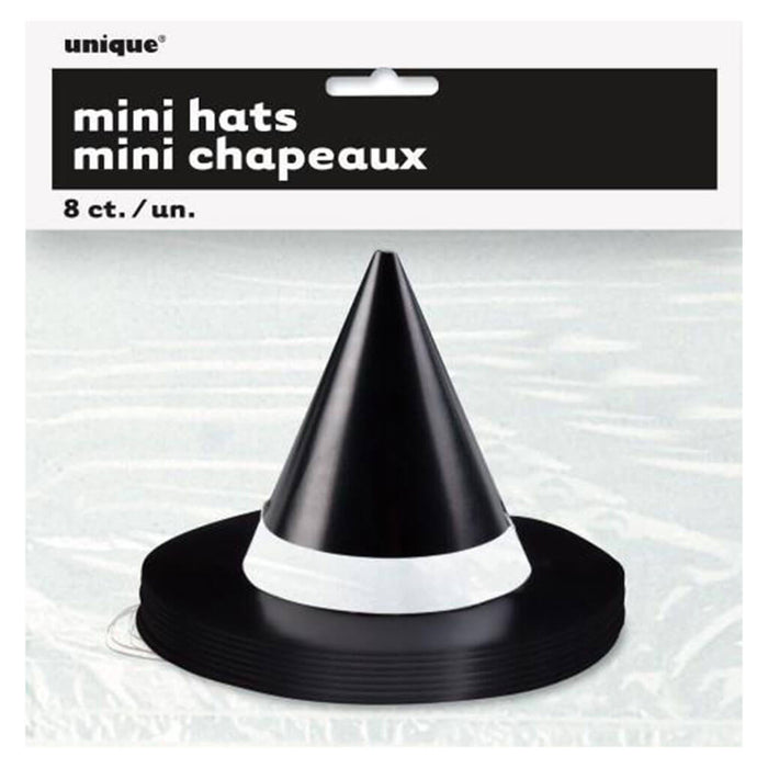 Mini Witch Party Hats, 8ct