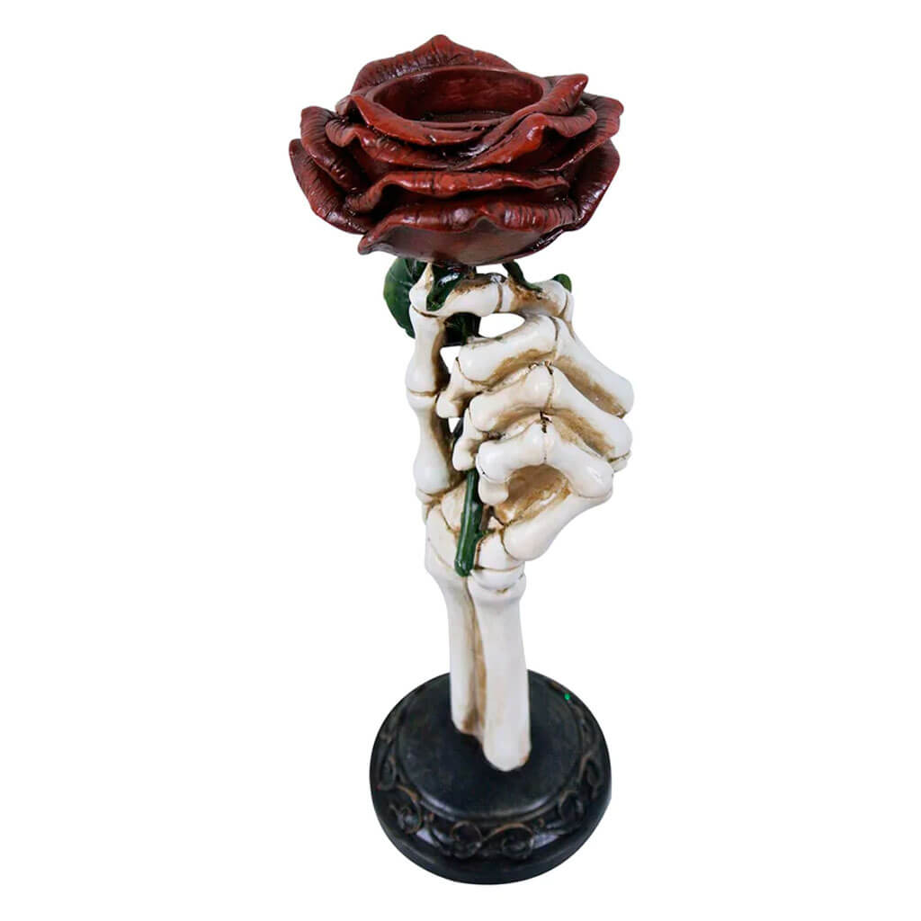 Resin Skeleton Hand Candle Holder, 13in