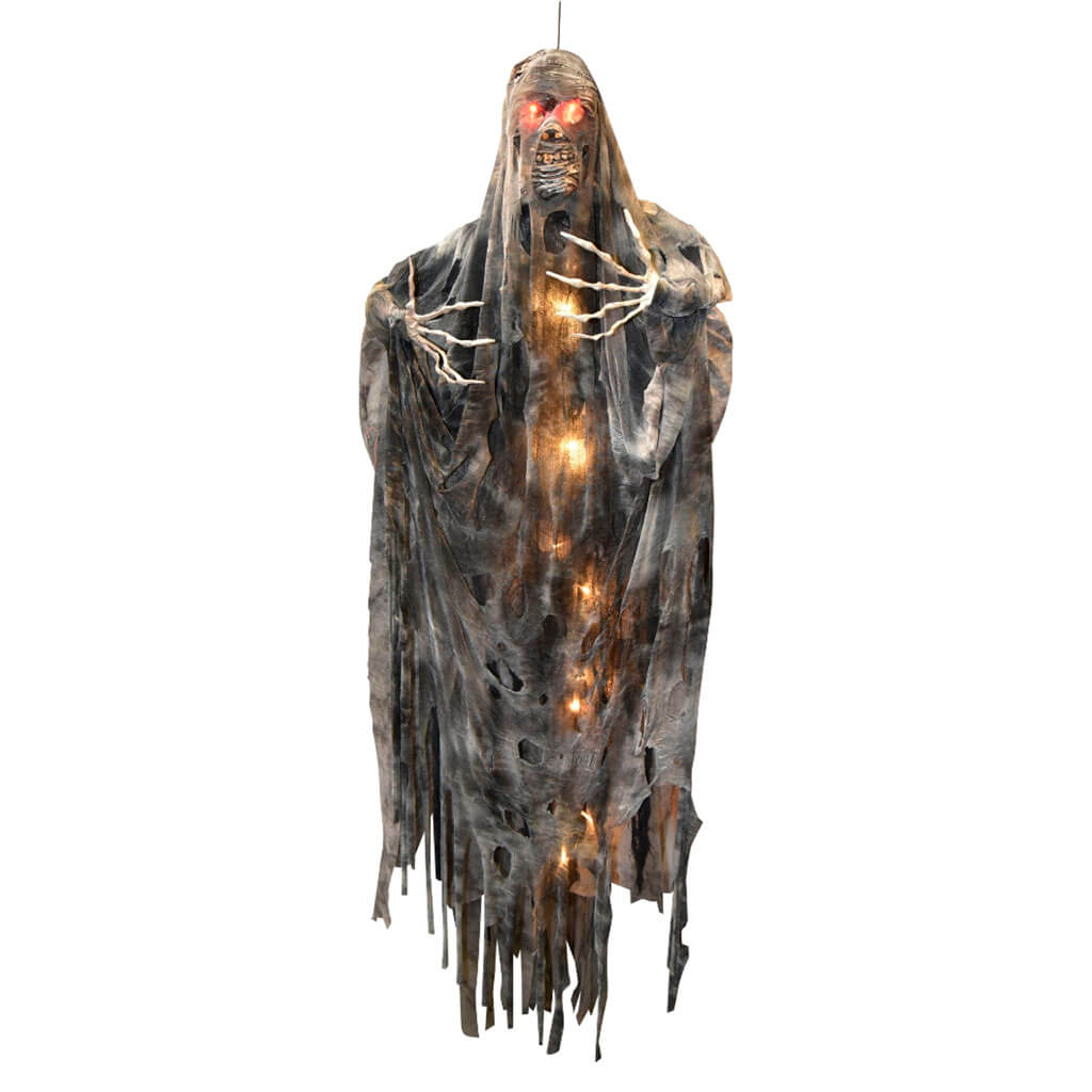 Hanging Light Up Creepy Mummy, 6ft