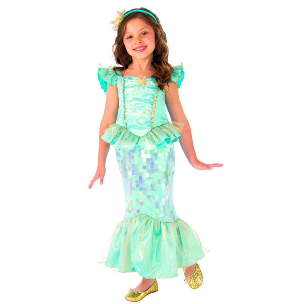 Mermaid Kids Costume, Small 4 to 6