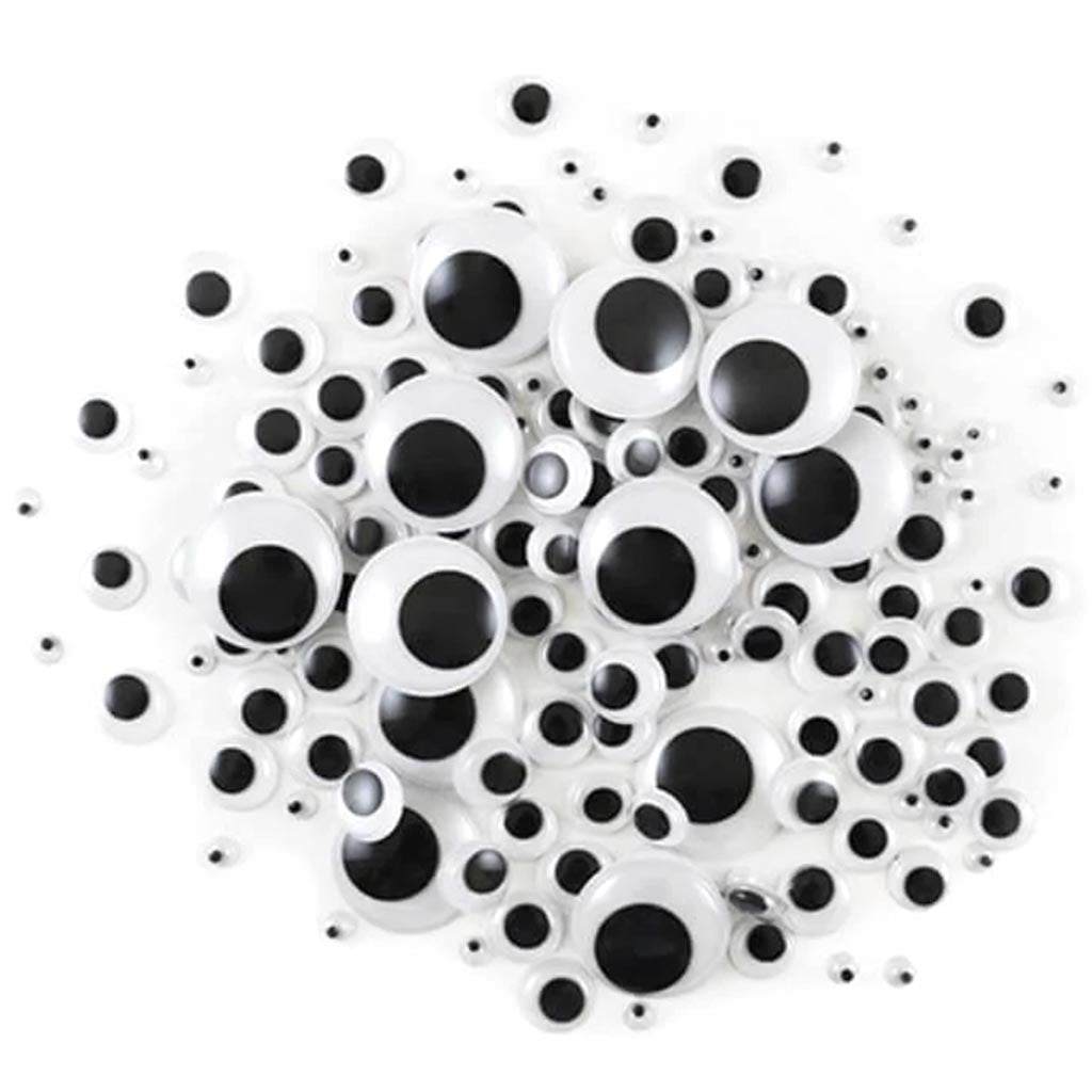 GOOGLY EYES 5X24MM BLACK 