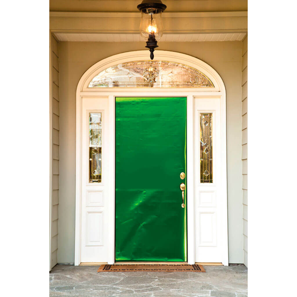 Christmas Metal Door Cover Green