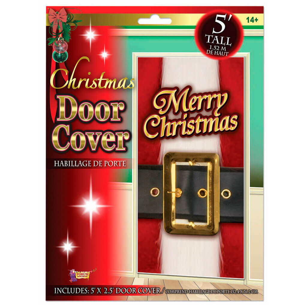 Christmas Door Cover, Santa Belt