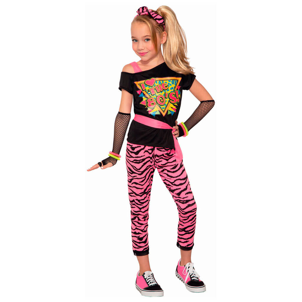 80&#39;S Wild Child Costume, Large 12 to 14