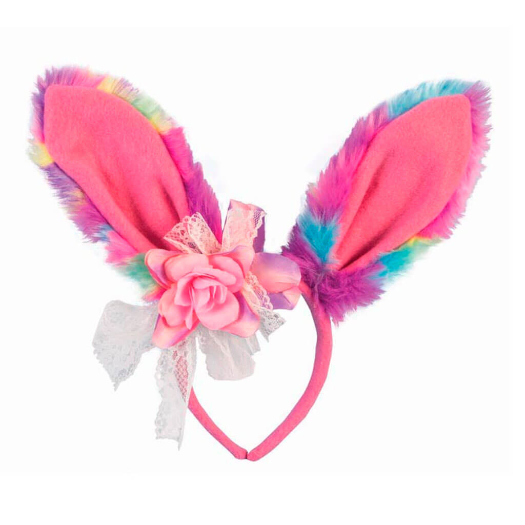 Easter Headband with Pink/Pastel Trim