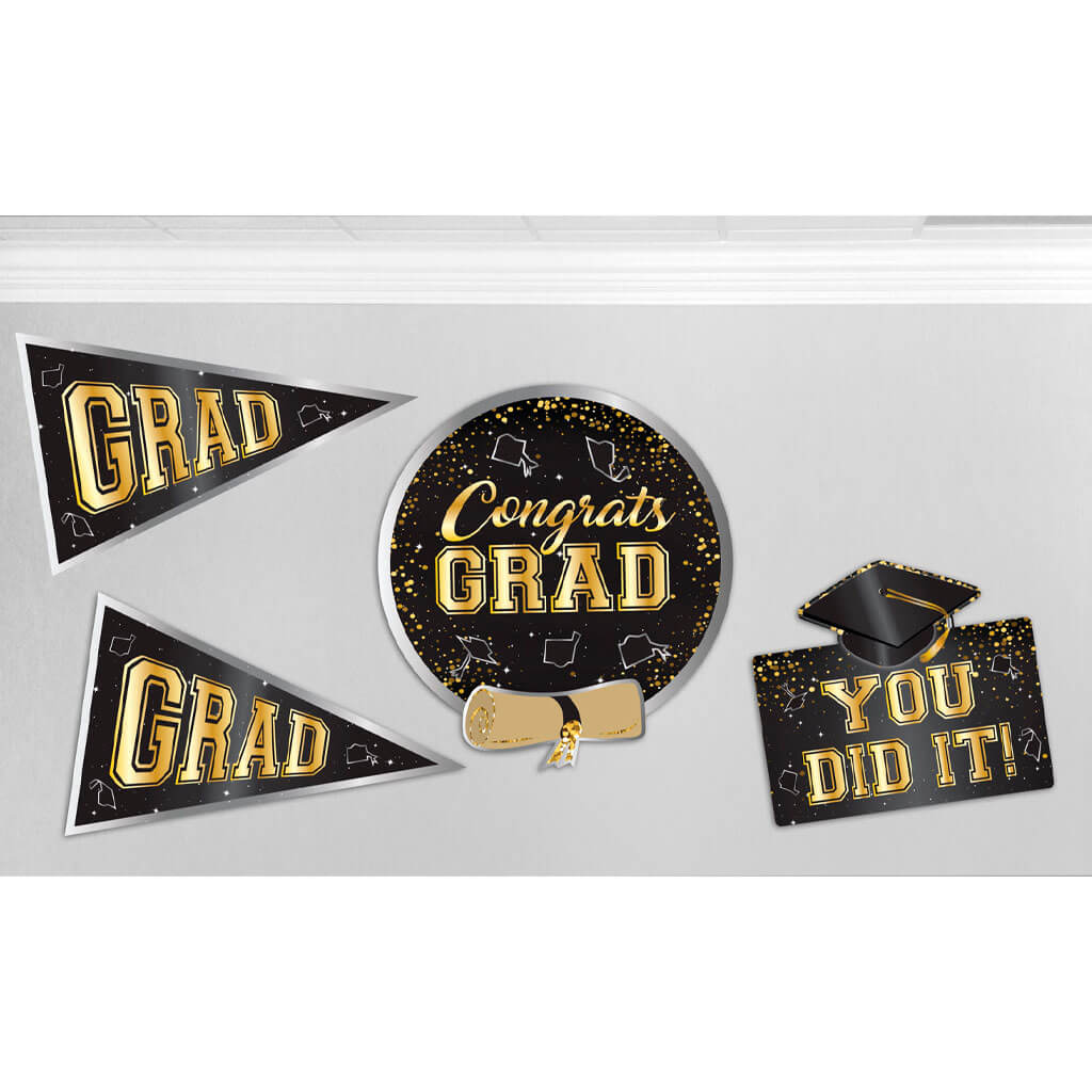 Graduation Cut Out Set, 4Pc