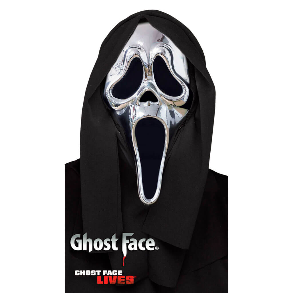 Ghost Face Chrome Mask