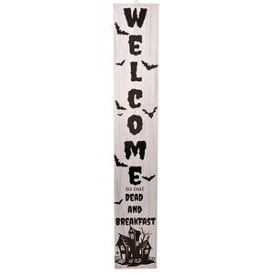 Leaning Porch Sign 48in, Welcome