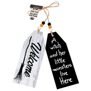 Halloween Home Door Tags 7.5in